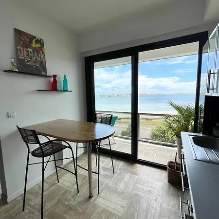 Luxury T3 Standing 2 - Vue Mer Exceptionnelle 180 Larmor-Plage Exterior foto