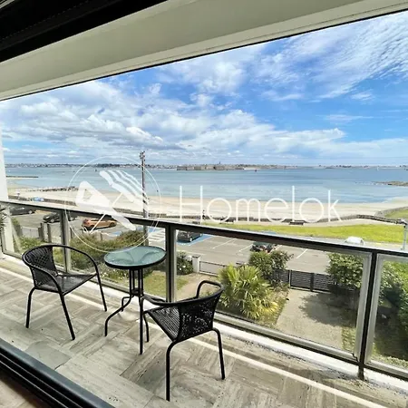 Luxury T3 Standing 2 - Vue Mer Exceptionnelle 180 Larmor-Plage Exterior foto